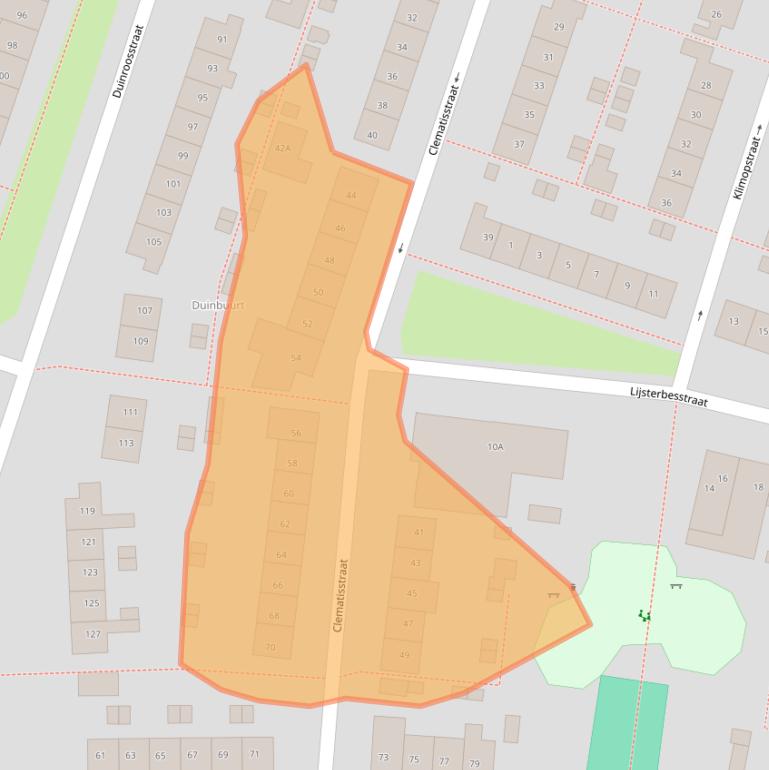 Kaart van postcodegebied 1783HS.