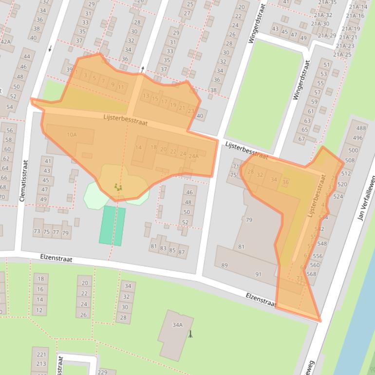 Kaart van postcodegebied 1783HT.