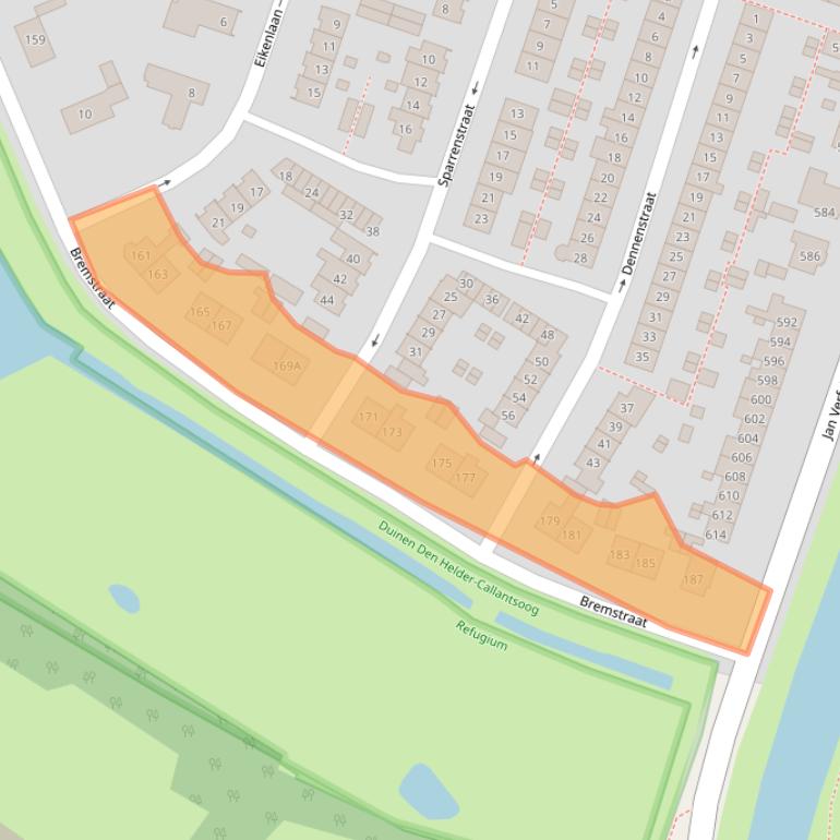 Kaart van postcodegebied 1783JE.