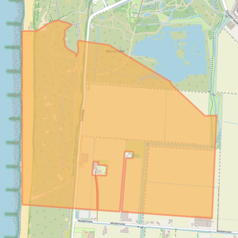 Kaart van postcodegebied 1783PP.