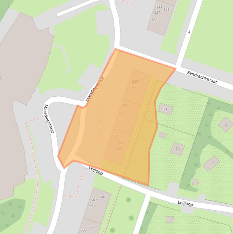 Kaart van postcodegebied 1784AL.