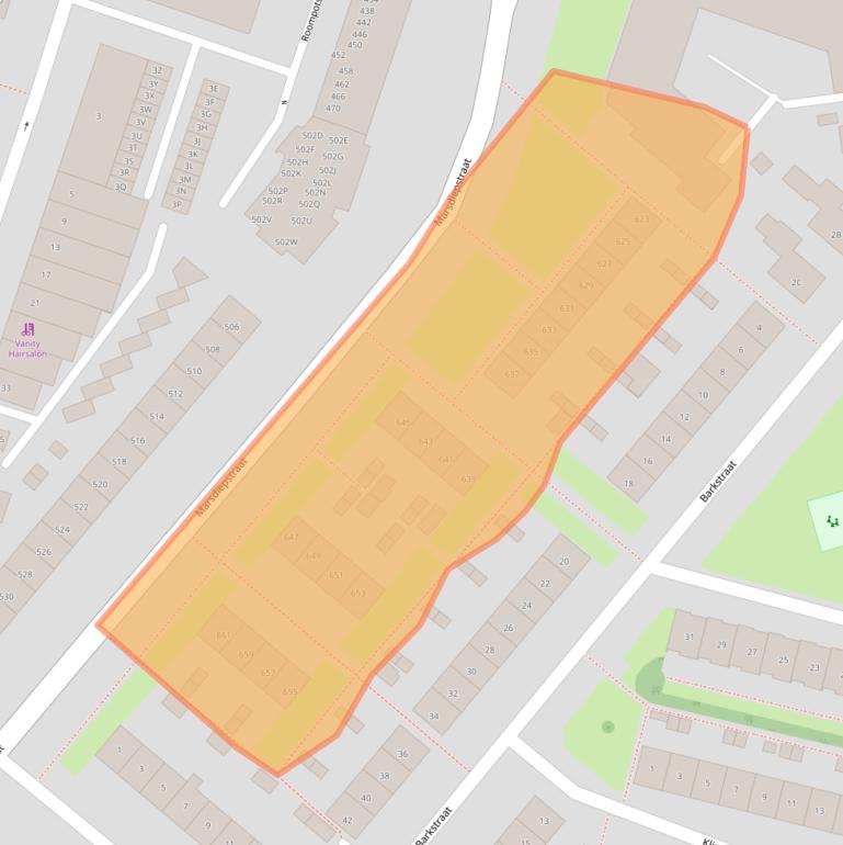 Kaart van postcodegebied 1784AN.