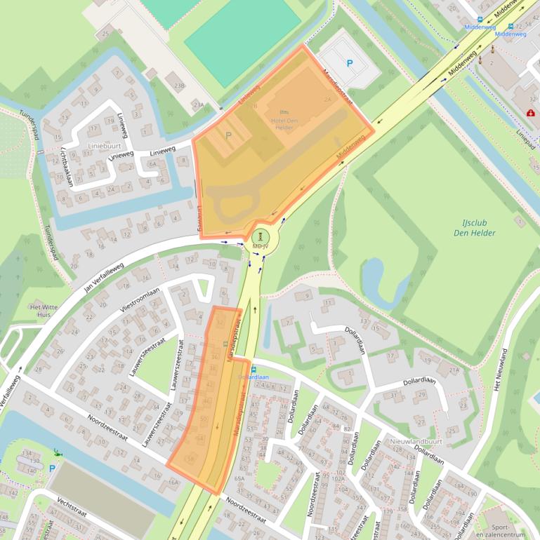 Kaart van postcodegebied 1784AP.