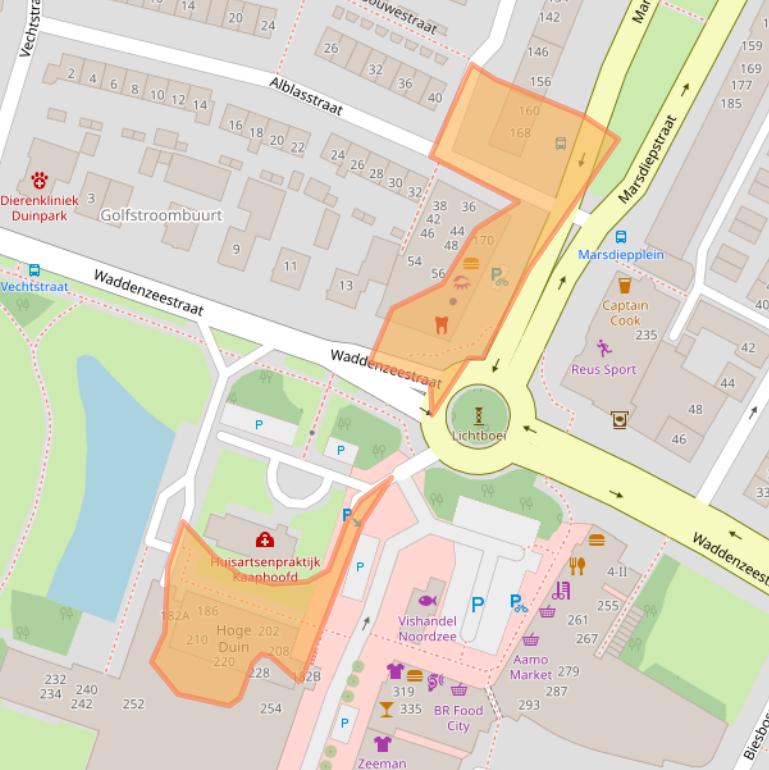 Kaart van postcodegebied 1784AT.