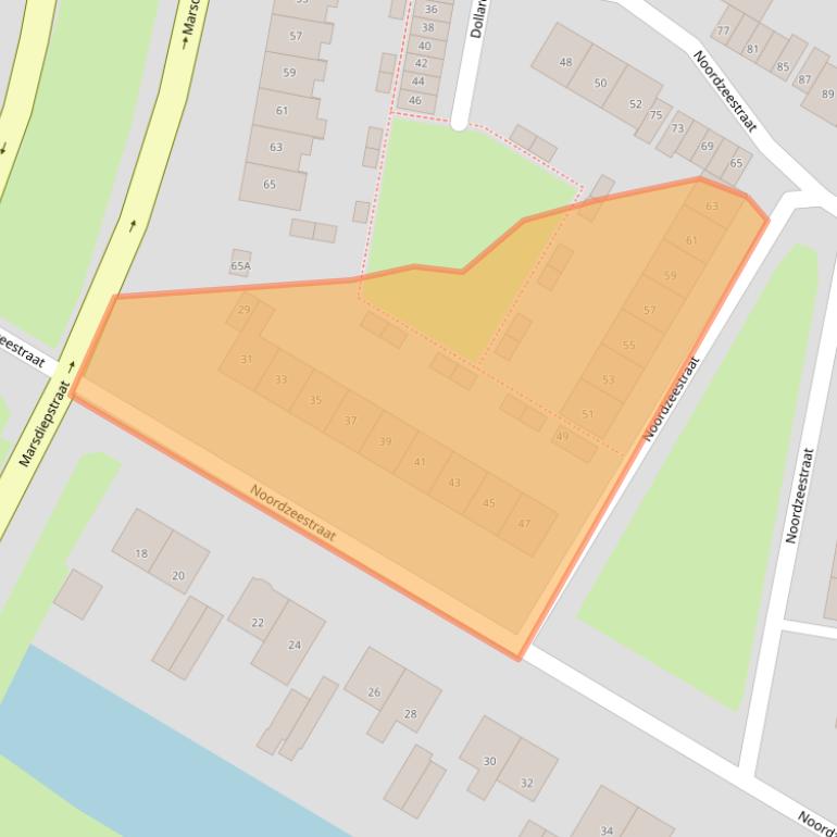 Kaart van postcodegebied 1784BL.