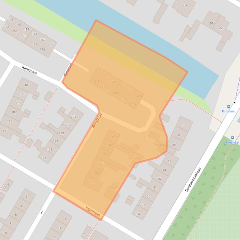 Kaart van postcodegebied 1784BZ.