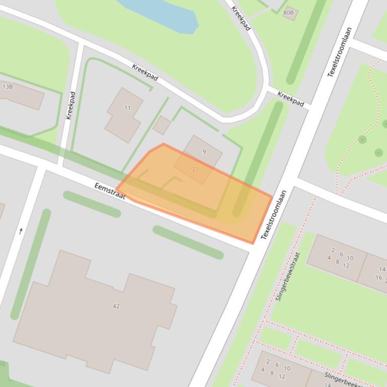 Kaart van postcodegebied 1784CA.