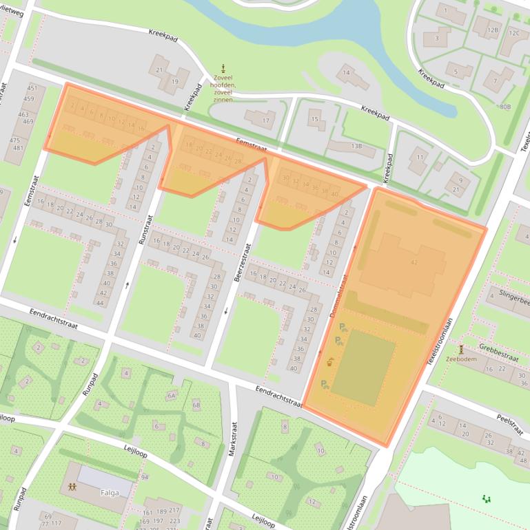 Kaart van postcodegebied 1784CE.