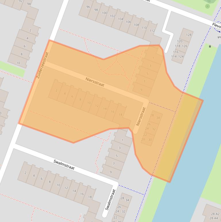 Kaart van postcodegebied 1784CN.