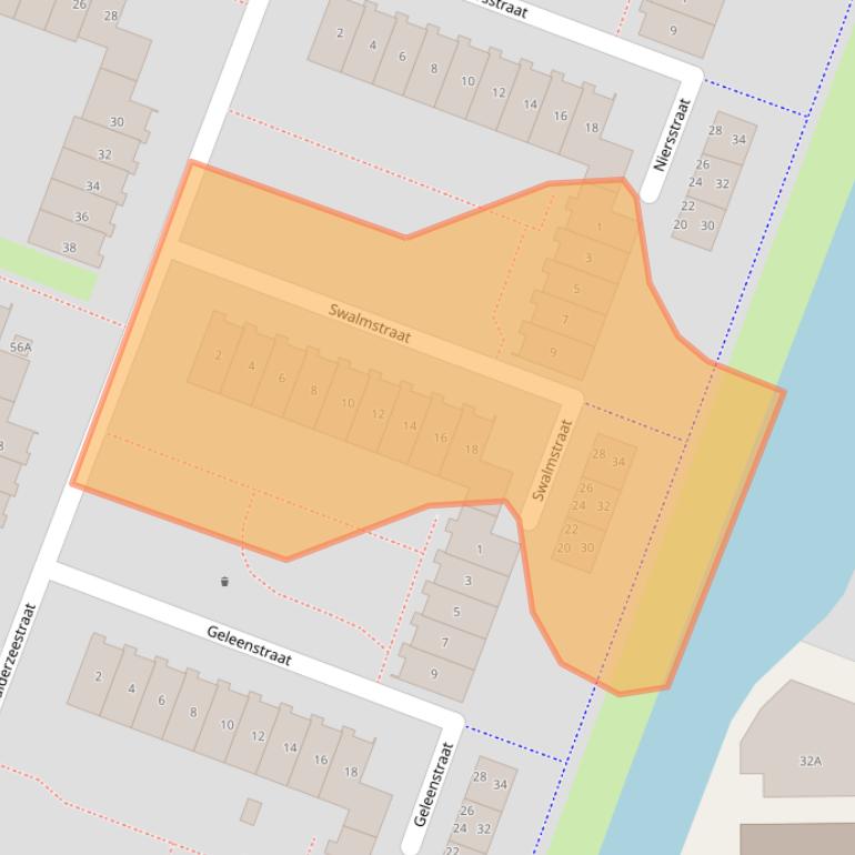 Kaart van postcodegebied 1784CP.