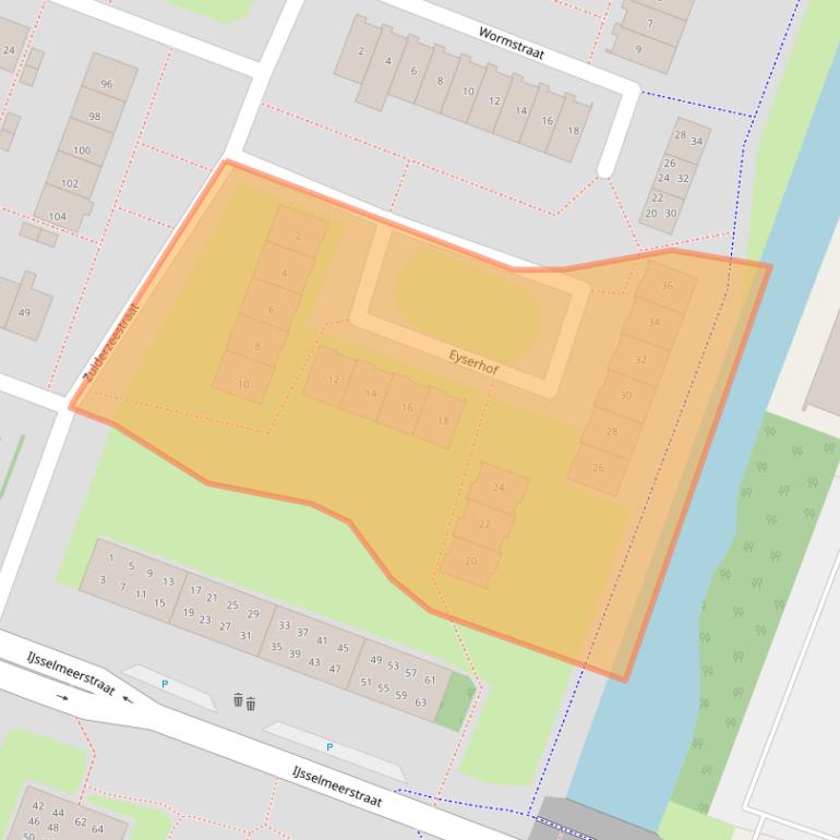 Kaart van postcodegebied 1784CT.