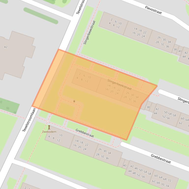 Kaart van postcodegebied 1784DA.