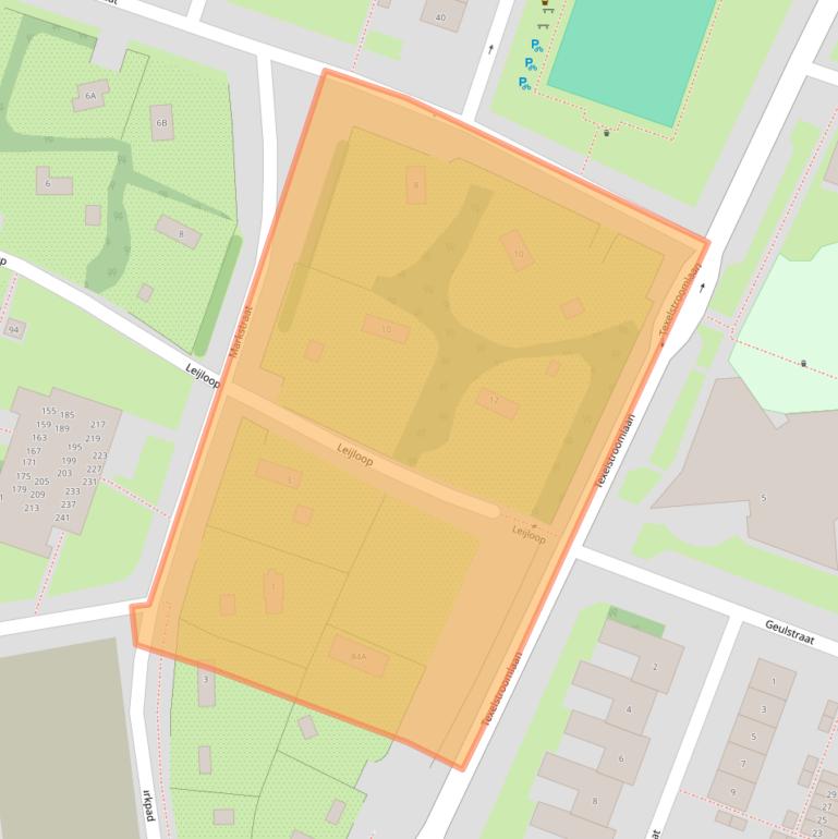 Kaart van postcodegebied 1784GA.