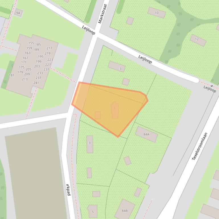 Kaart van postcodegebied 1784GD.