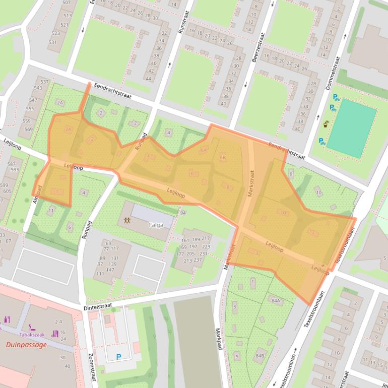Kaart van postcodegebied 1784GM.