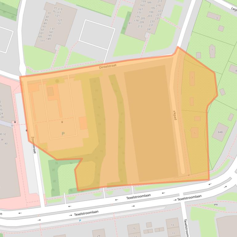 Kaart van postcodegebied 1784GS.