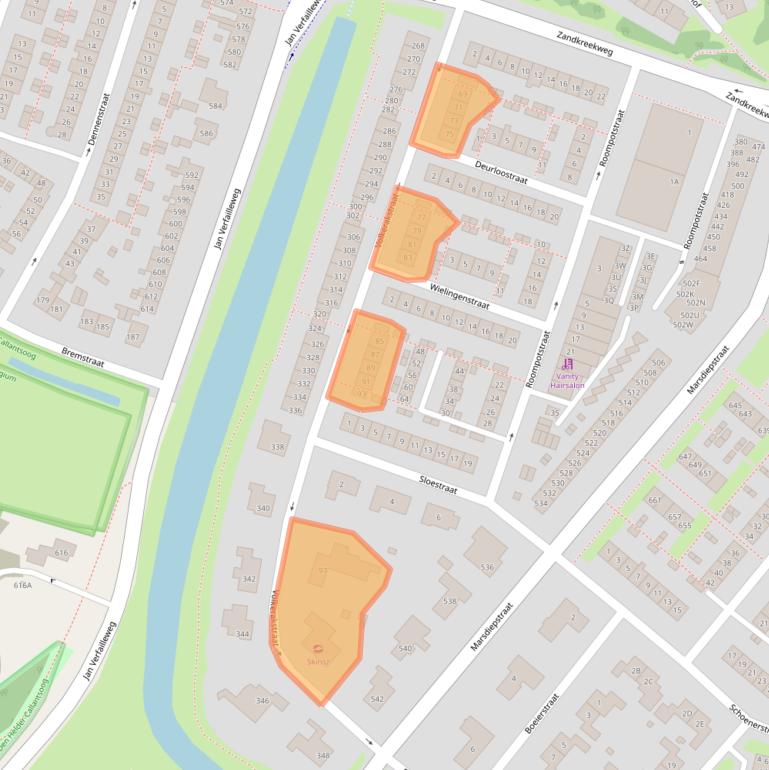 Kaart van postcodegebied 1784HD.