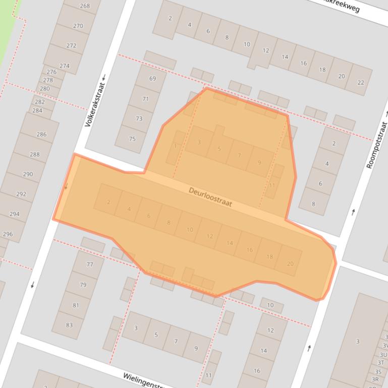 Kaart van postcodegebied 1784JD.