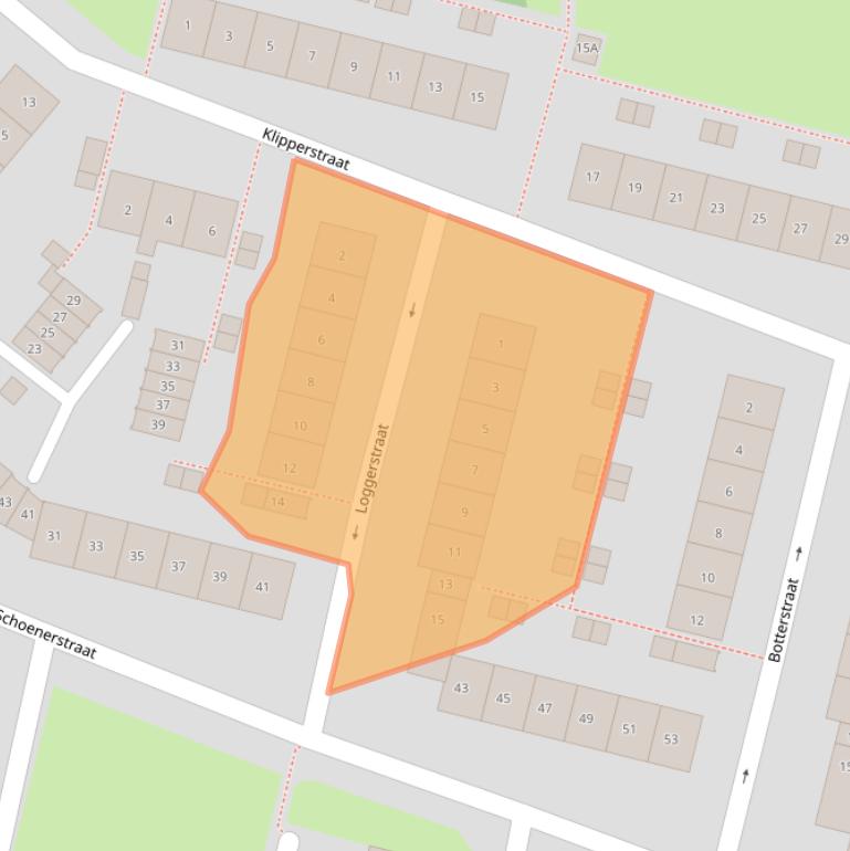 Kaart van postcodegebied 1784KK.