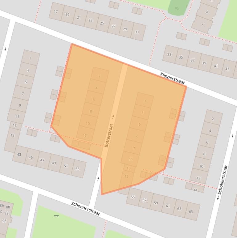 Kaart van postcodegebied 1784KL.