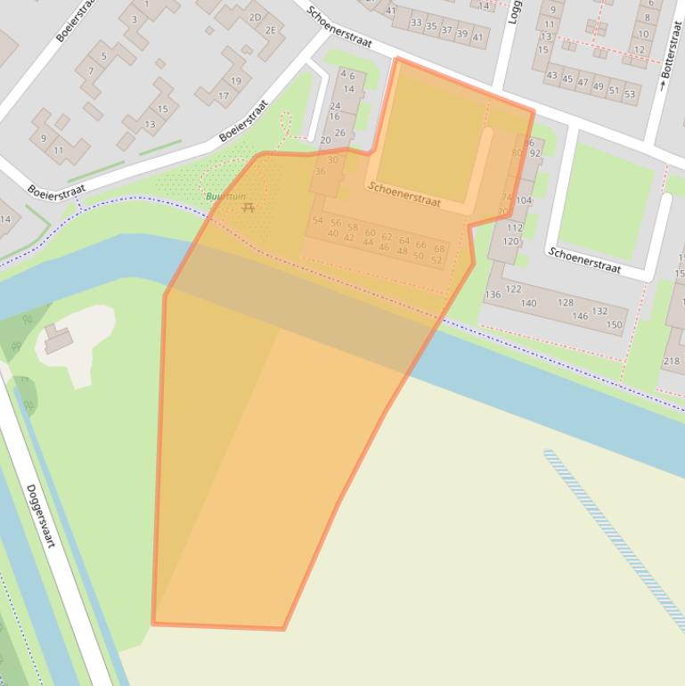 Kaart van postcodegebied 1784LE.