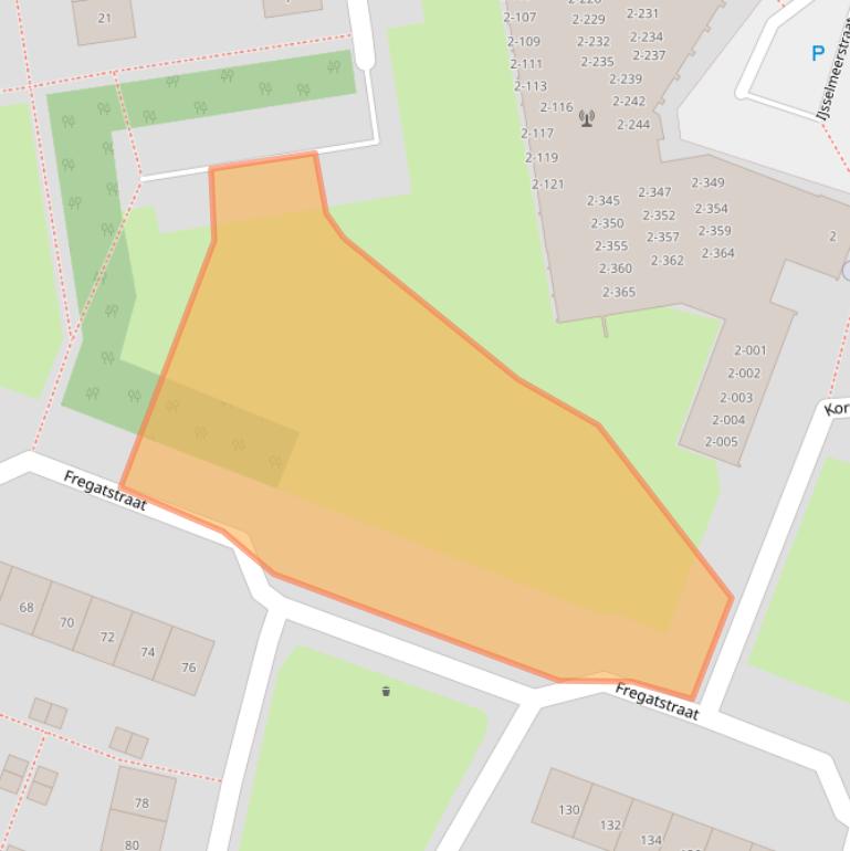 Kaart van postcodegebied 1784ME.