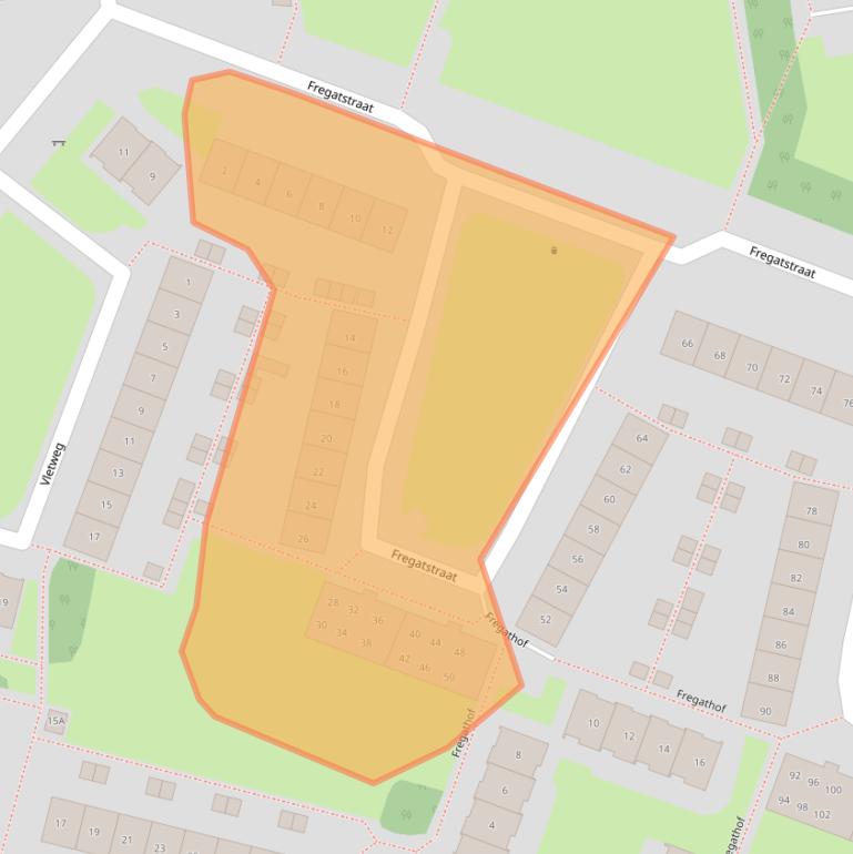 Kaart van postcodegebied 1784MH.