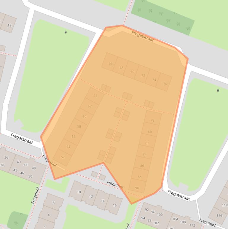 Kaart van postcodegebied 1784MJ.