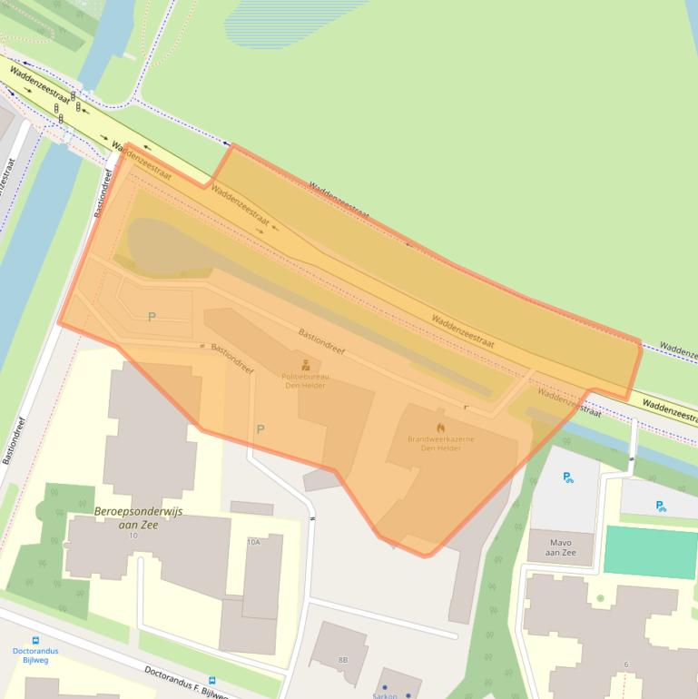 Kaart van postcodegebied 1784MR.