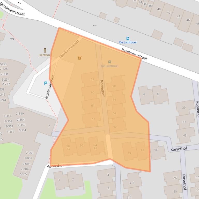 Kaart van postcodegebied 1784MZ.