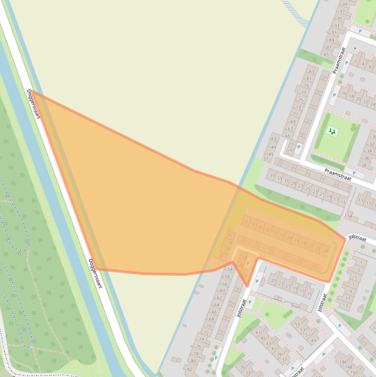 Kaart van postcodegebied 1784NK.