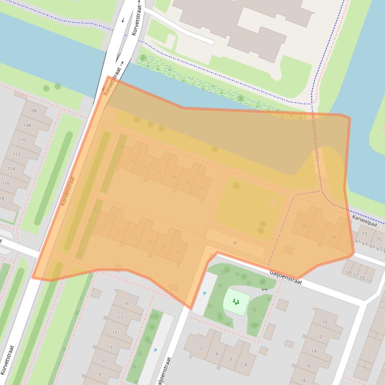 Kaart van postcodegebied 1784RB.