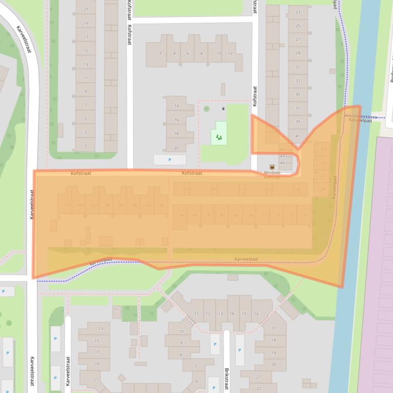 Kaart van postcodegebied 1784RN.