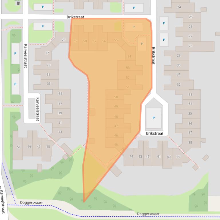 Kaart van postcodegebied 1784RT.