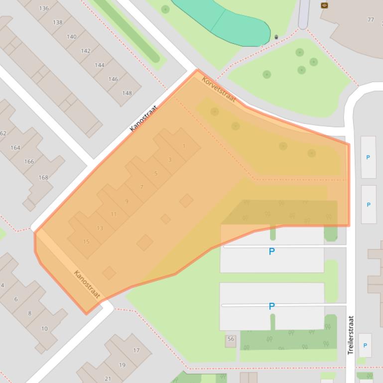 Kaart van postcodegebied 1784SP.