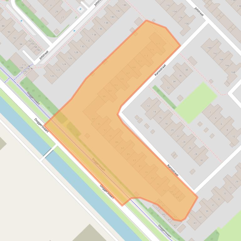 Kaart van postcodegebied 1784ST.