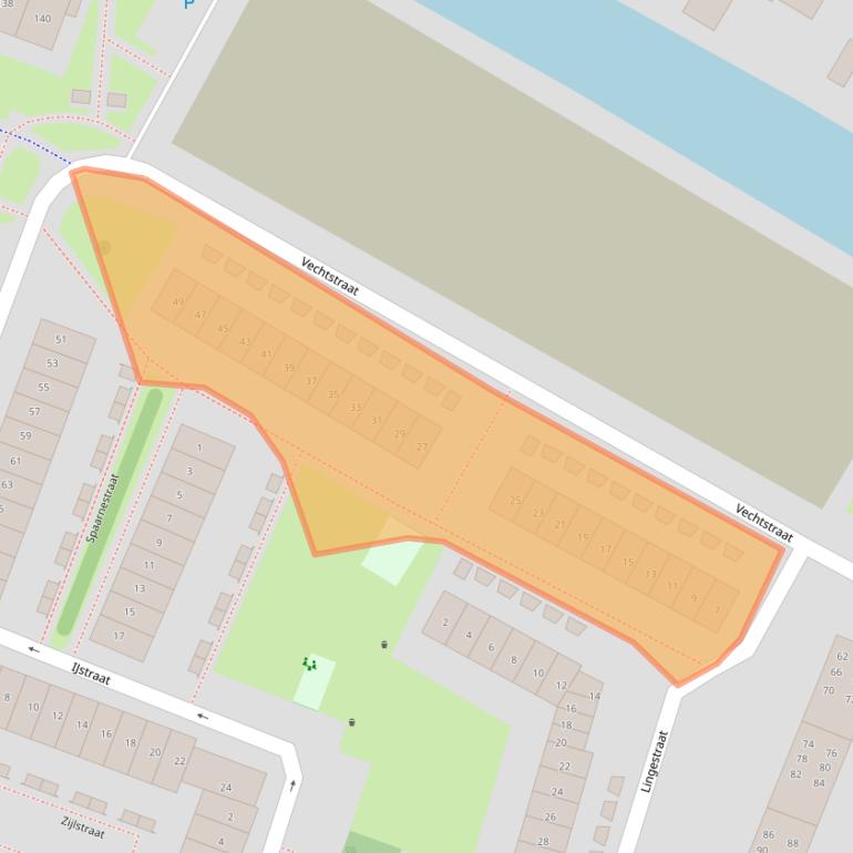 Kaart van postcodegebied 1784TA.