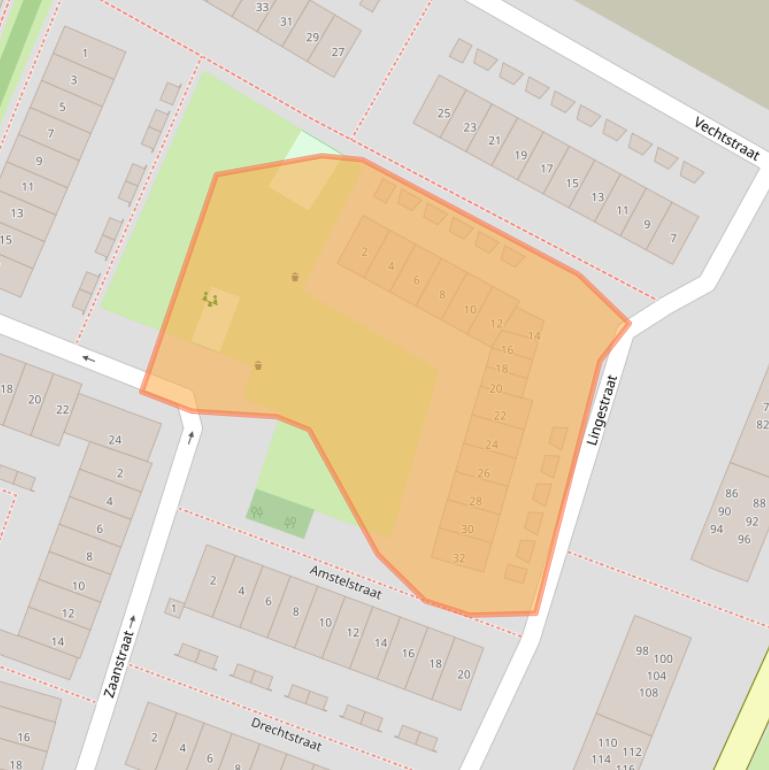 Kaart van postcodegebied 1784TJ.