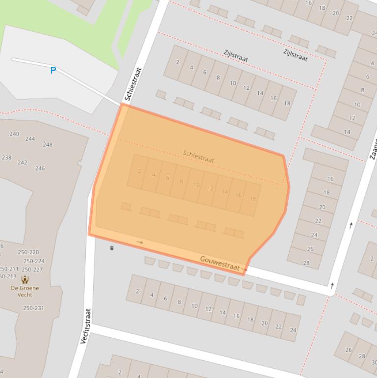 Kaart van postcodegebied 1784TP.