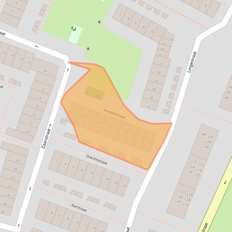 Kaart van postcodegebied 1784TS.