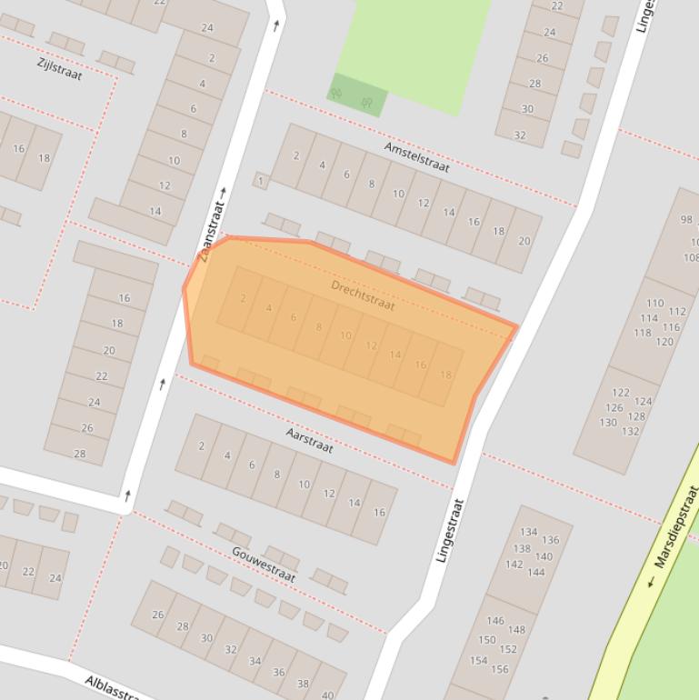 Kaart van postcodegebied 1784TT.