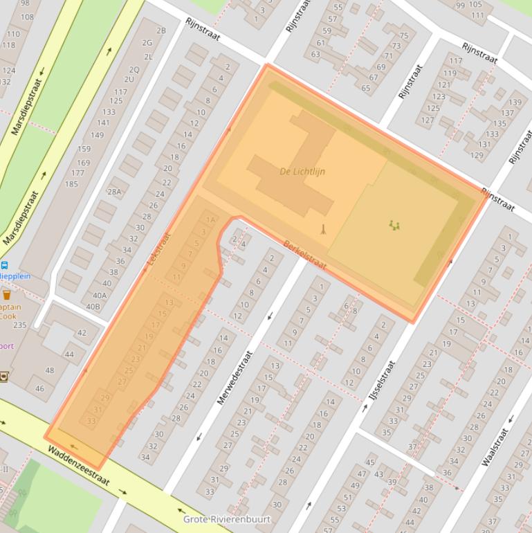 Kaart van postcodegebied 1784VJ.
