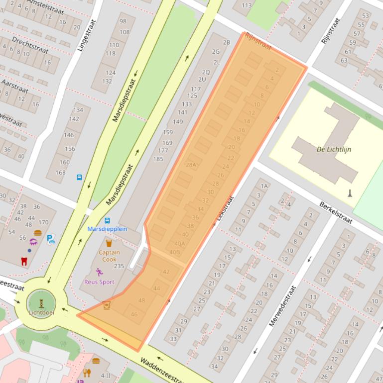 Kaart van postcodegebied 1784VK.