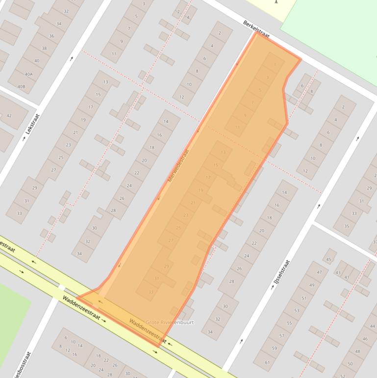 Kaart van postcodegebied 1784VL.