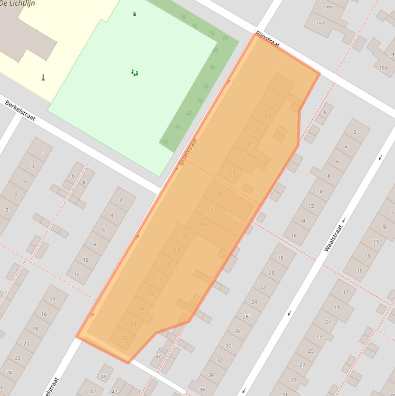 Kaart van postcodegebied 1784VN.