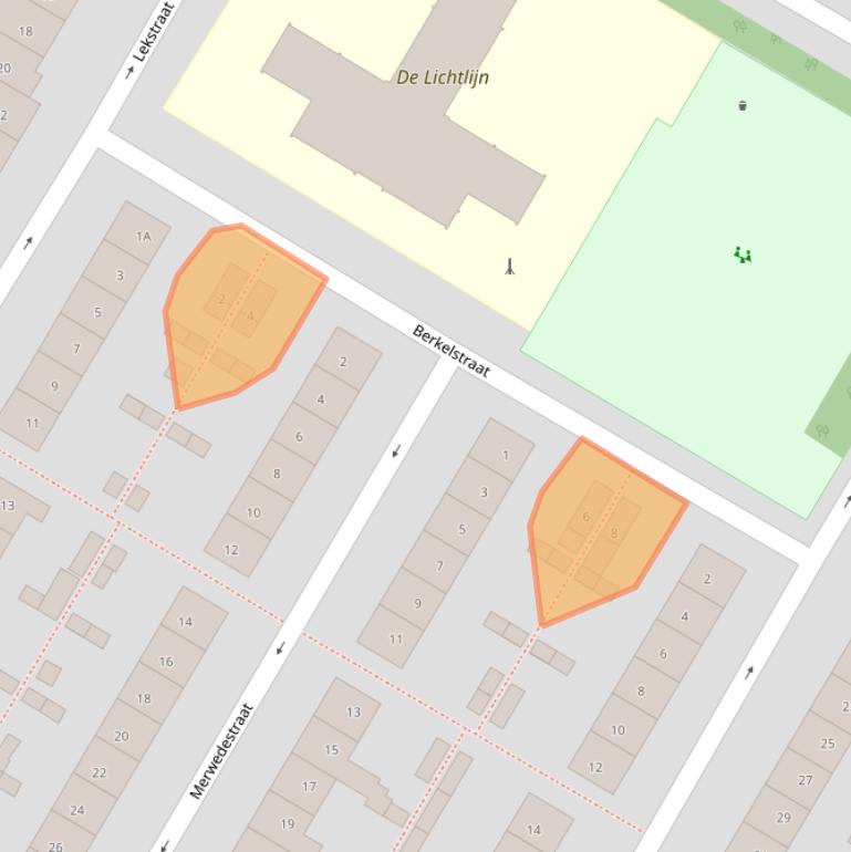 Kaart van postcodegebied 1784VX.