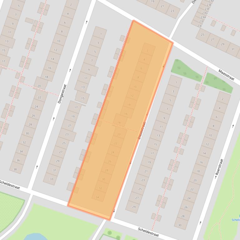 Kaart van postcodegebied 1784XH.