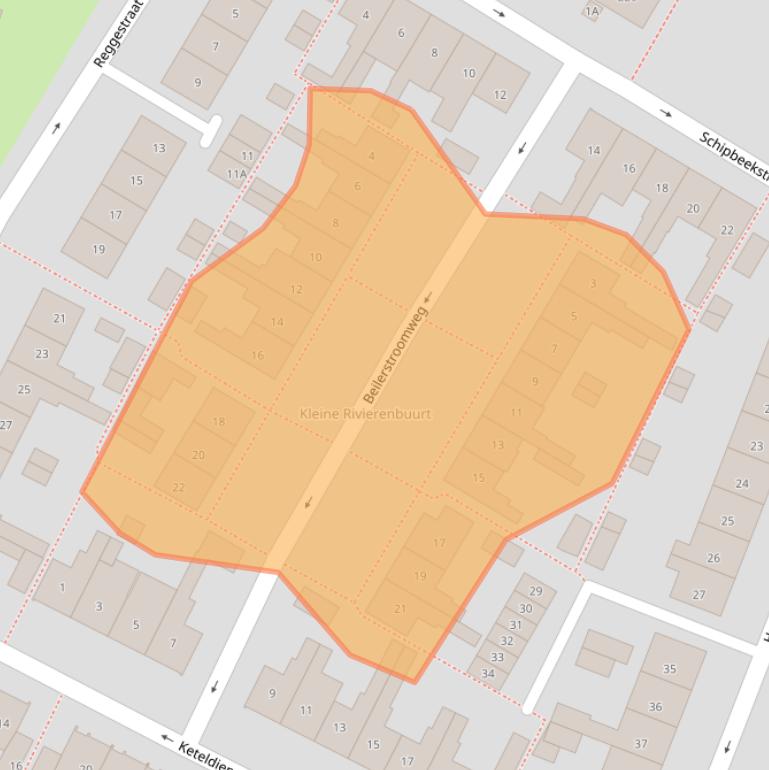 Kaart van postcodegebied 1784XR.