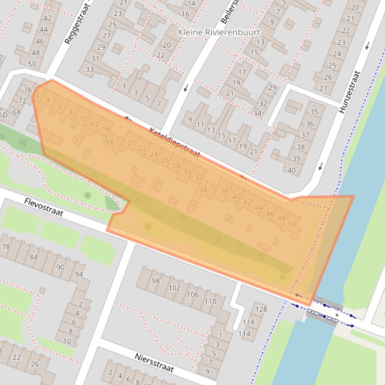 Kaart van postcodegebied 1784XT.