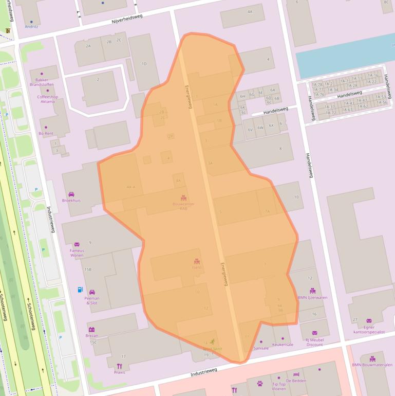 Kaart van postcodegebied 1785AD.